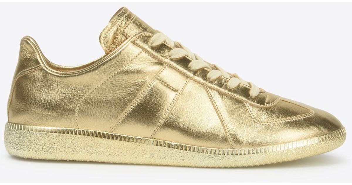 maison margiela metallic sneakers