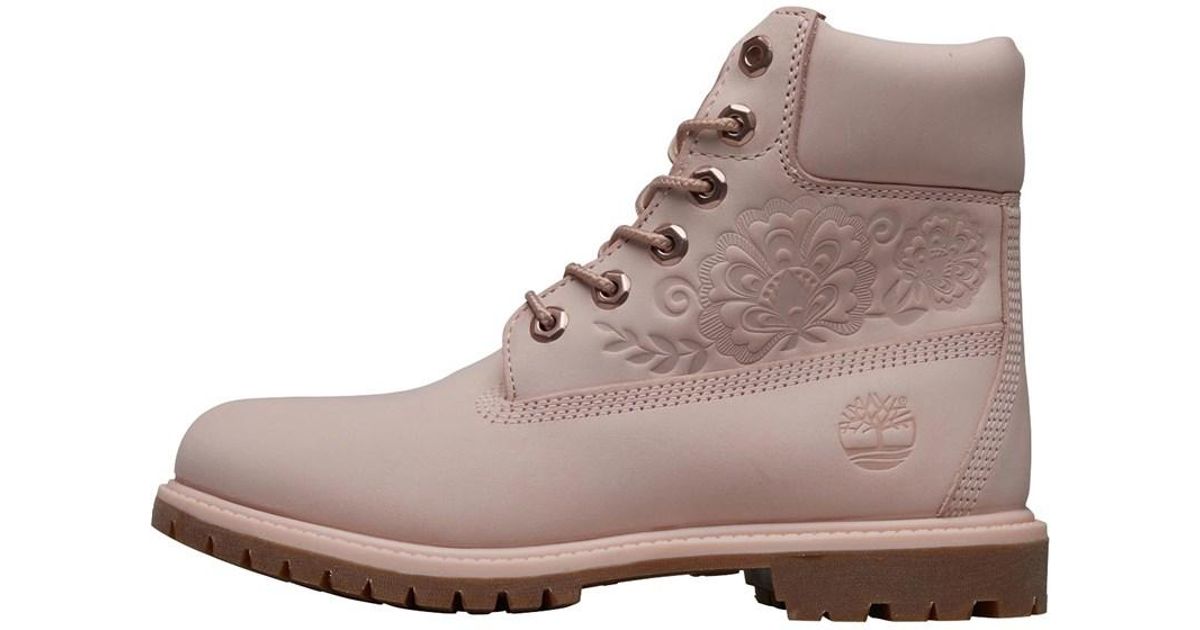 timberland womens 6 inch premium boots chintz rose