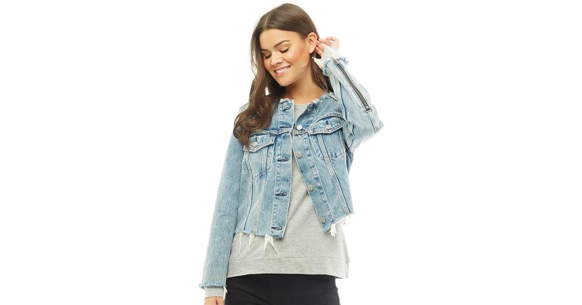 levi's altered zip trucker jacket