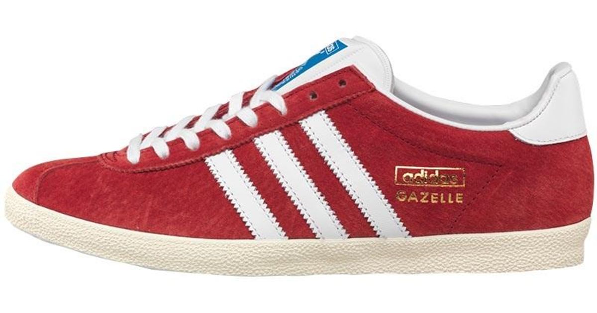 red suede gazelles