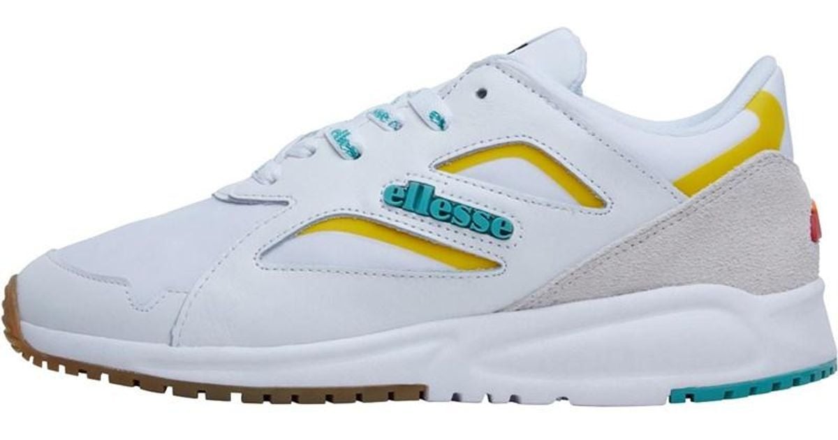 Ellesse Contest Leather Trainers White 