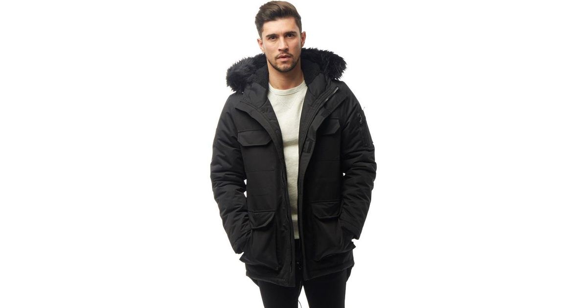 bellfield mens nimrod fur lined parka