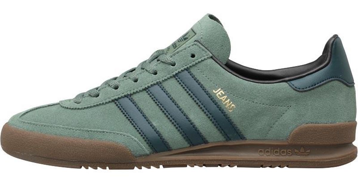green adidas jeans