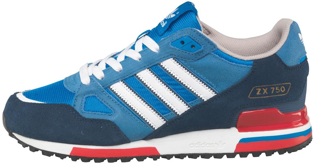 adidas originals mens zx 750 trainers bluebird white dark slate