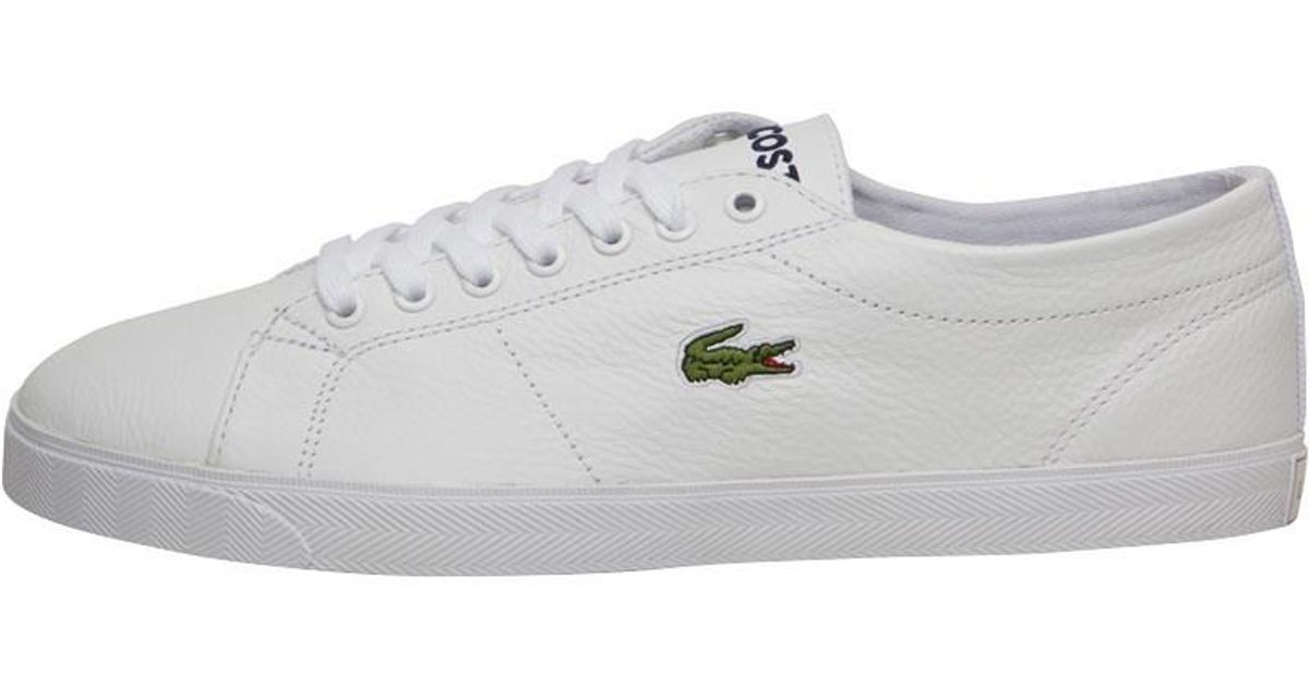 lacoste mens riberac leather trainers white, Off 76%, www.spotsclick.com