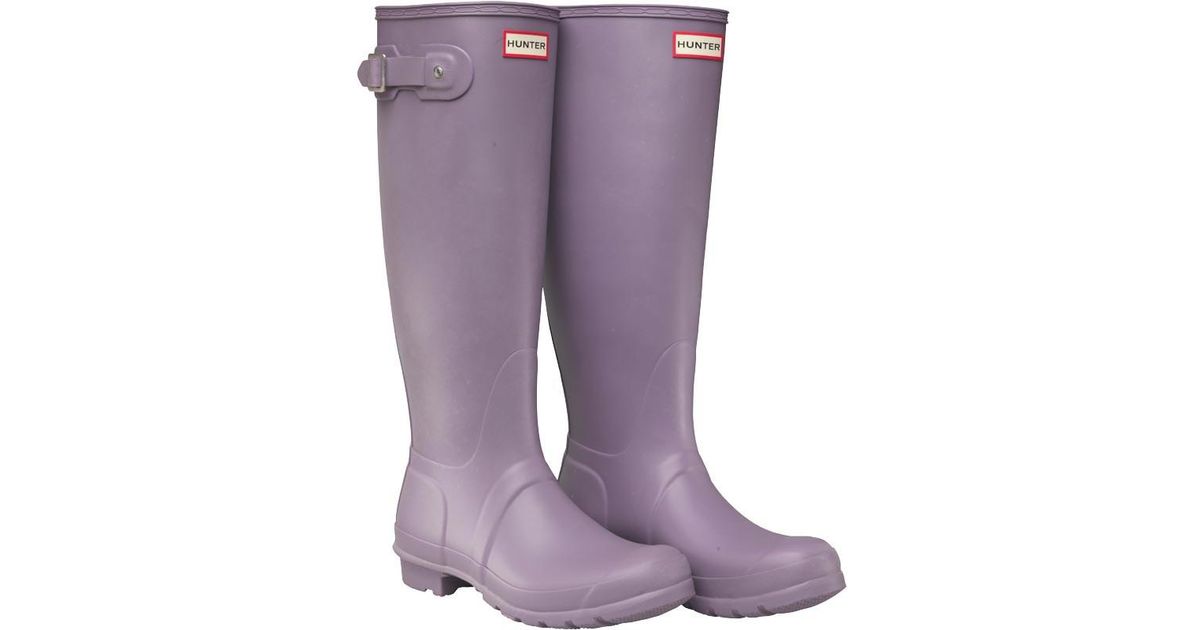 lilac hunter boots