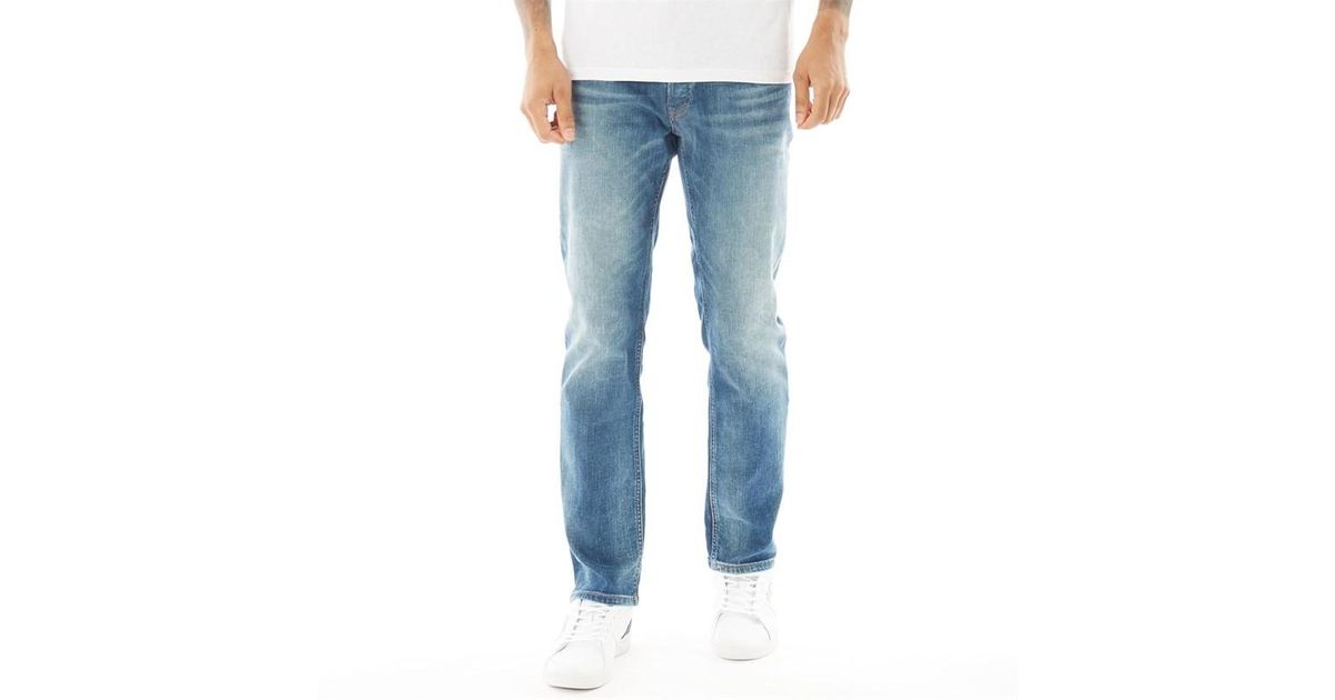 Jack & Jones Clark Original Jos 317 Regular Fit Jeans Blue Denim for Men -  Lyst