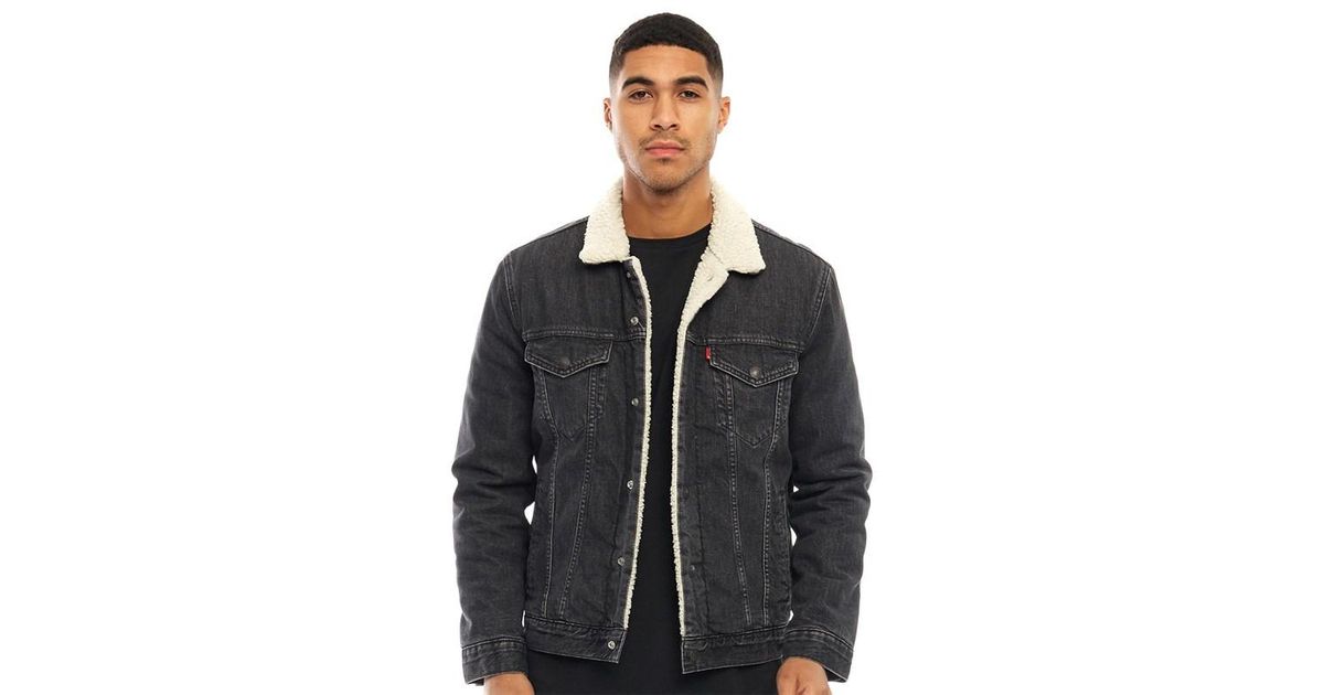 levi's mens type 3 sherpa trucker jacket fegin