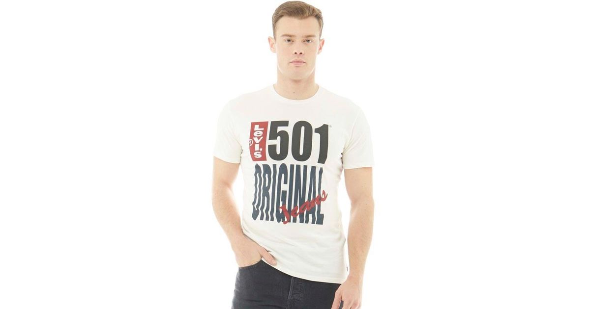 levi's 501 original t shirt