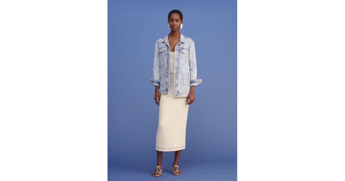 mango oversized denim jacket