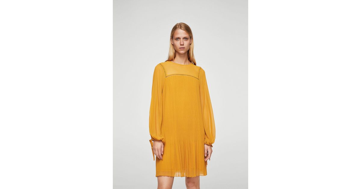 mango mustard dress