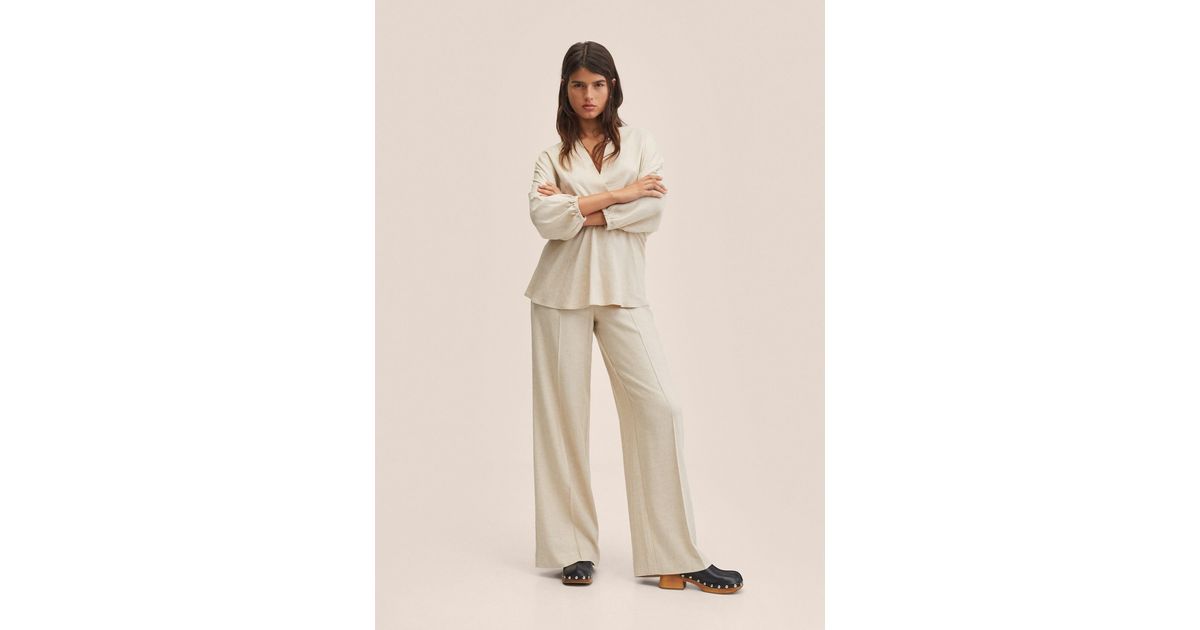 mango dart palazzo trousers
