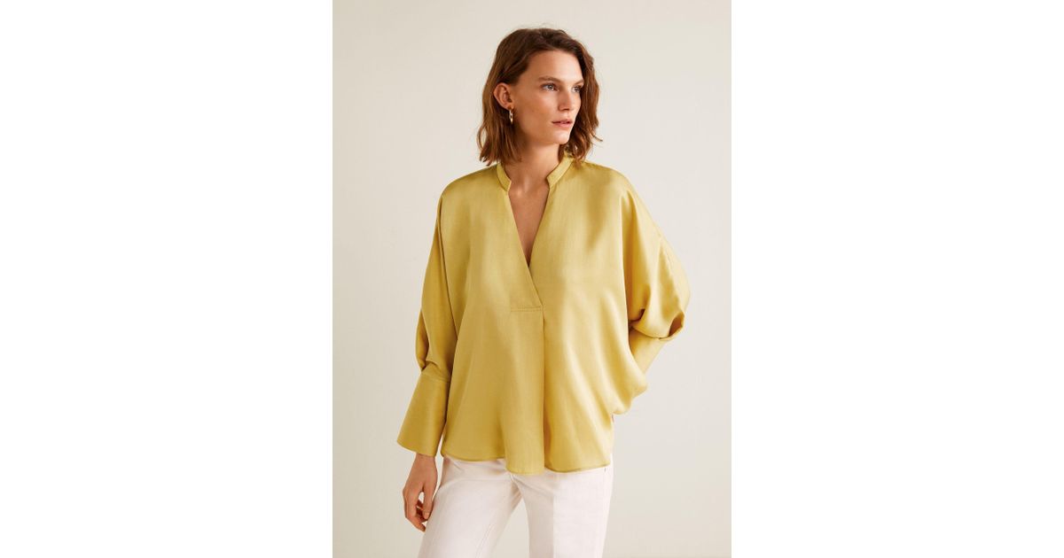 mango yellow blouse