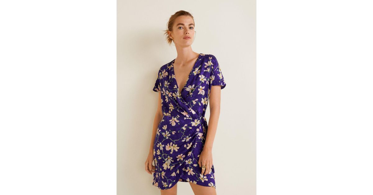 purple wrap dress uk