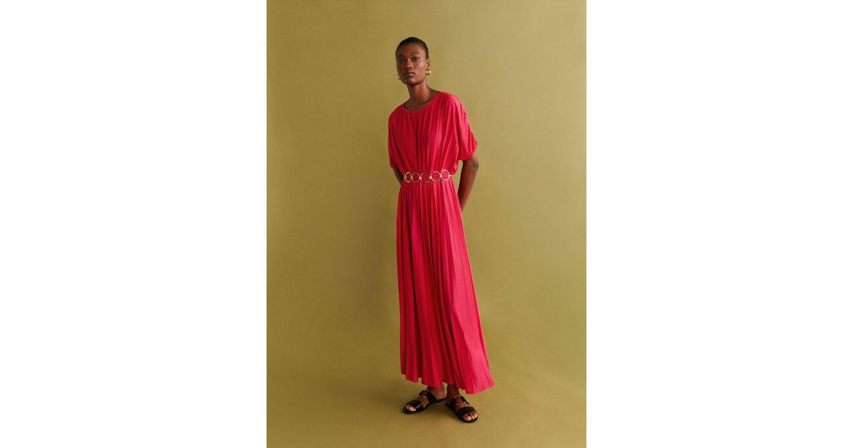 mango fuchsia dress