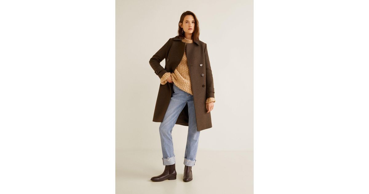 mango leather chelsea ankle boots