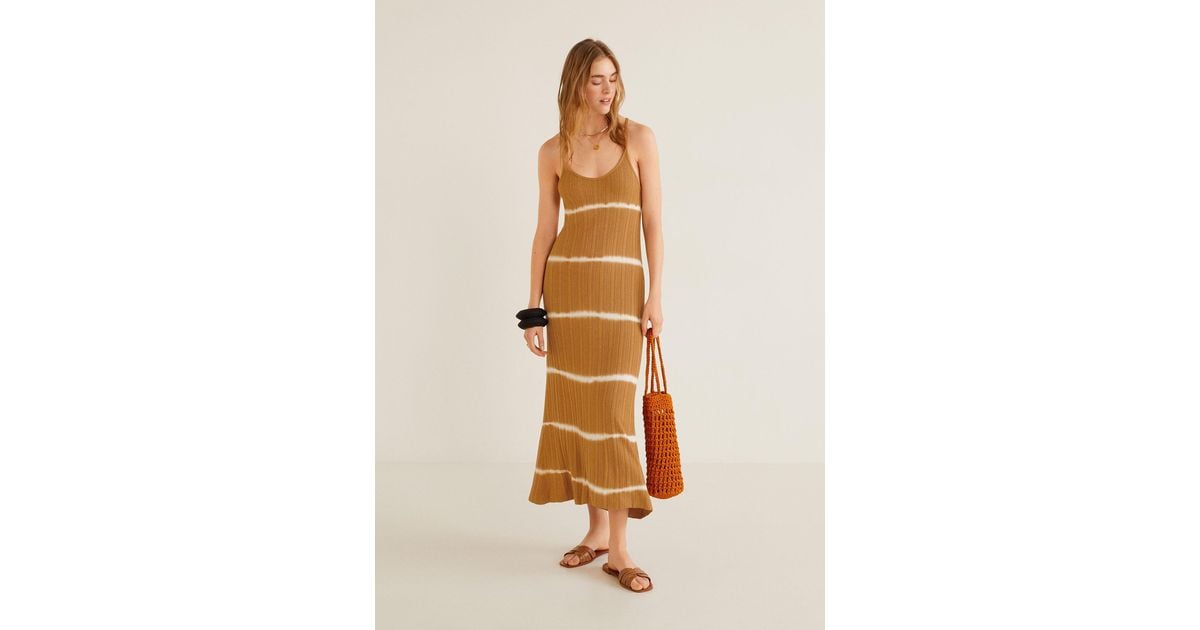mango tie dye print dress