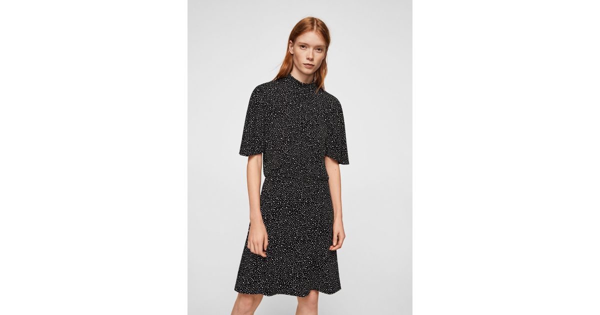 mango ruched detail dress
