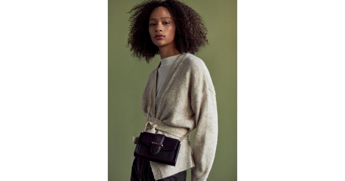 mango flap cross body bag