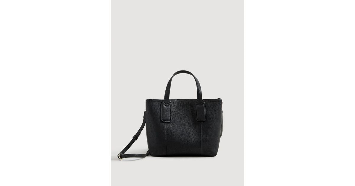 mango black solid shoulder bag