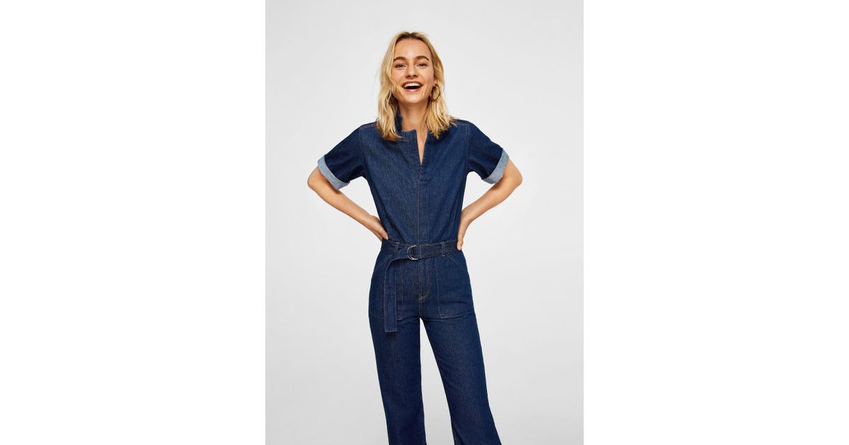 jeans jumpsuit mango