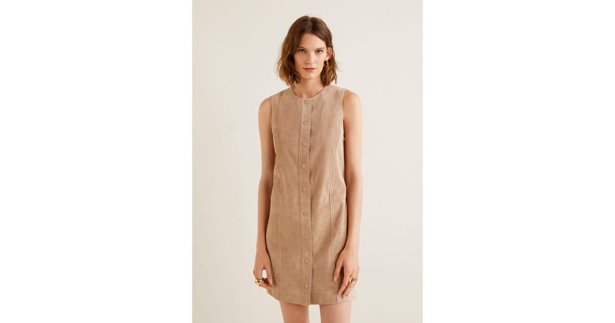 mango leather dress