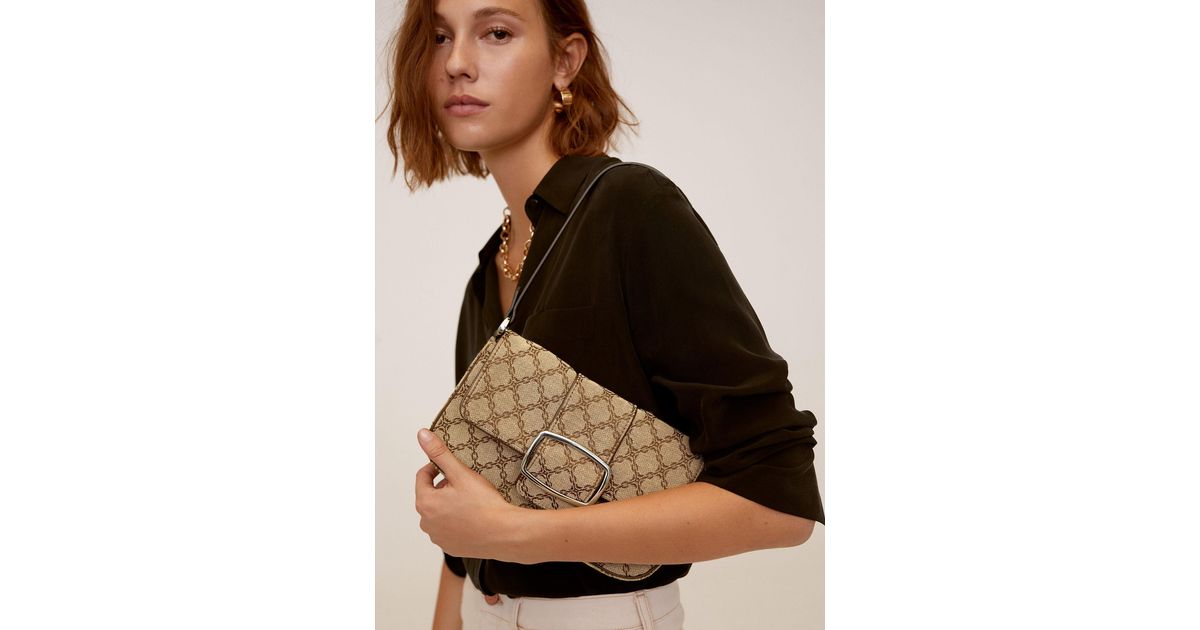 jacquard baguette bag