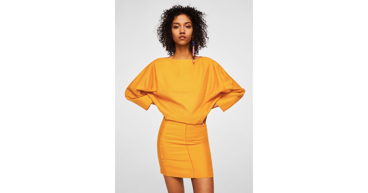 mango mustard dress