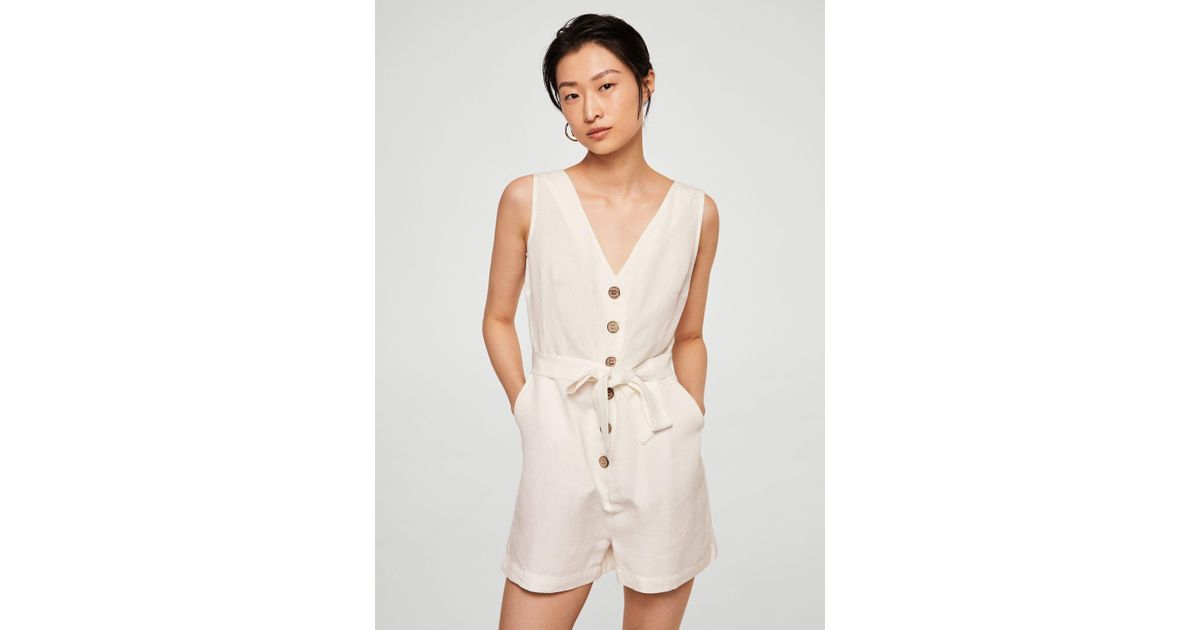 mango linen jumpsuit