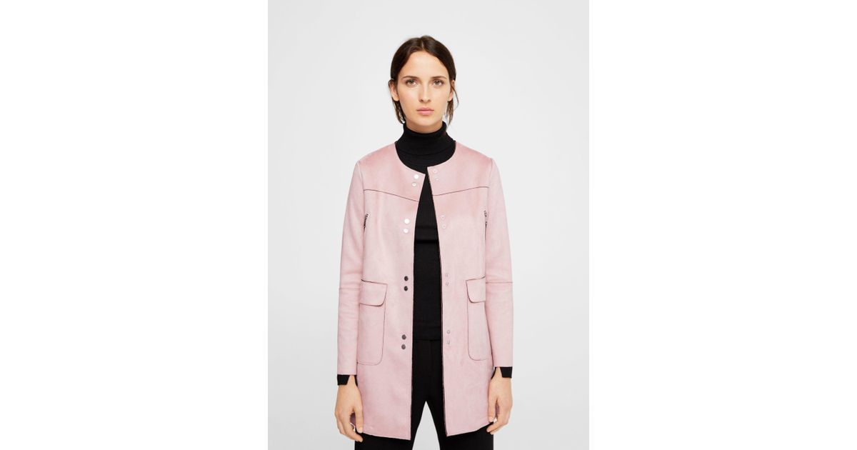 mango suede coat