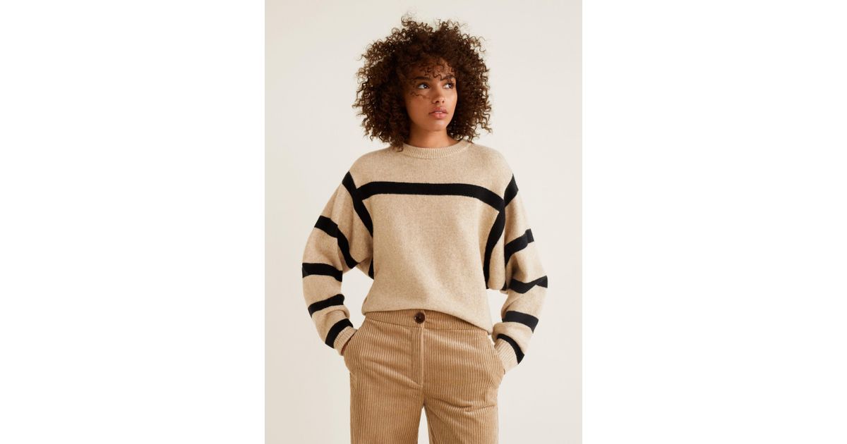 stripe pattern sweater mango