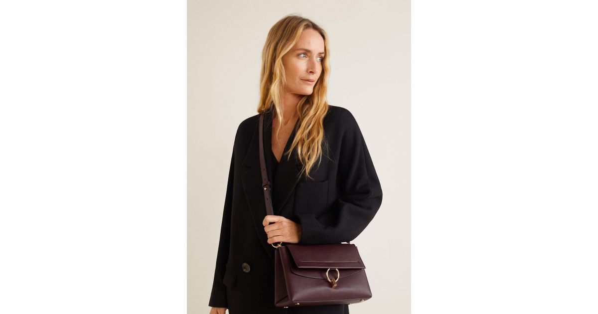 mango burgundy bag