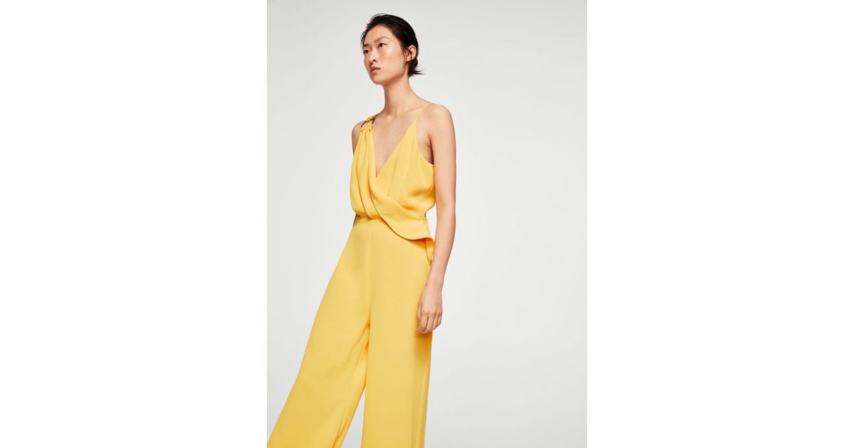 mango yellow jumpsuit