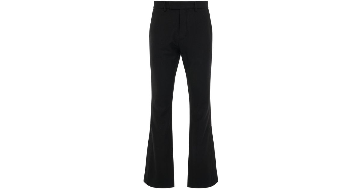 Amiri Wool Flannel Flare Pants In Black for Men | Lyst UK