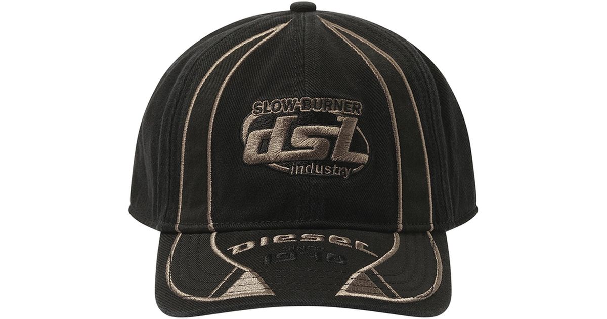 DIESEL C-Arson Cap, 100% Cotton in Black for Men | Lyst