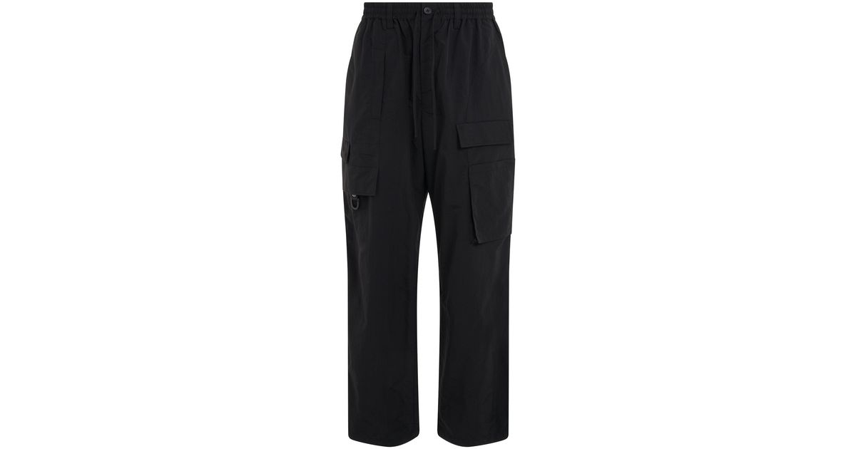 Y3 Crinkle Nylon Pants In Black for Men Lyst