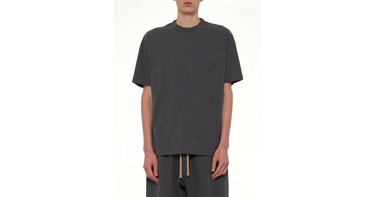 Fear Of God Classic Short Sleeve T-Shirt in Gray for Men | Lyst