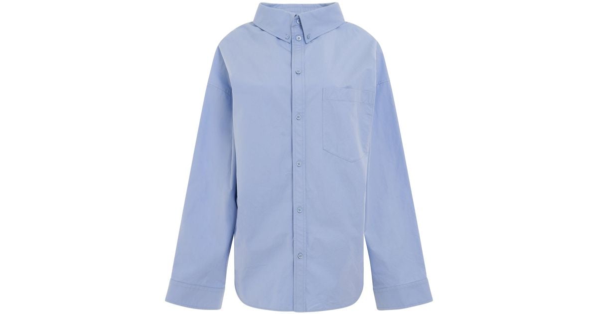 balenciaga swing collar shirt