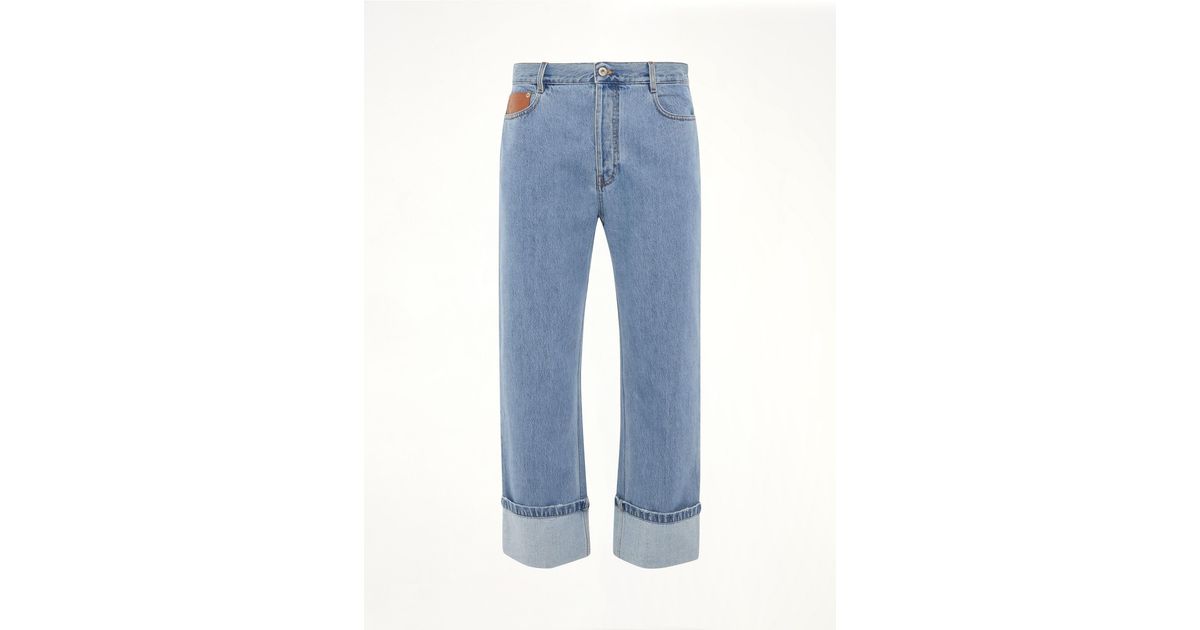 Loewe Fisherman Turn Up Jeans in Blue for Men | Lyst