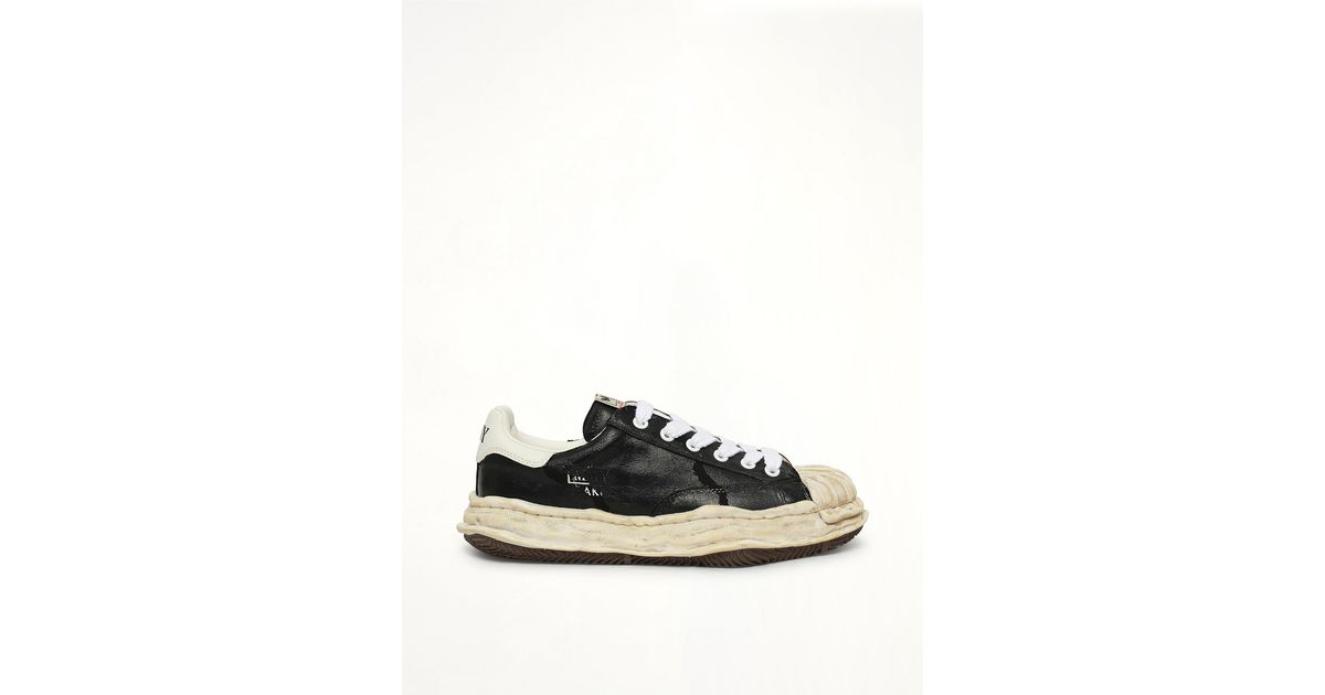 Maison Mihara Yasuhiro Blakey Og Torn Sneaker in Black for Men | Lyst UK