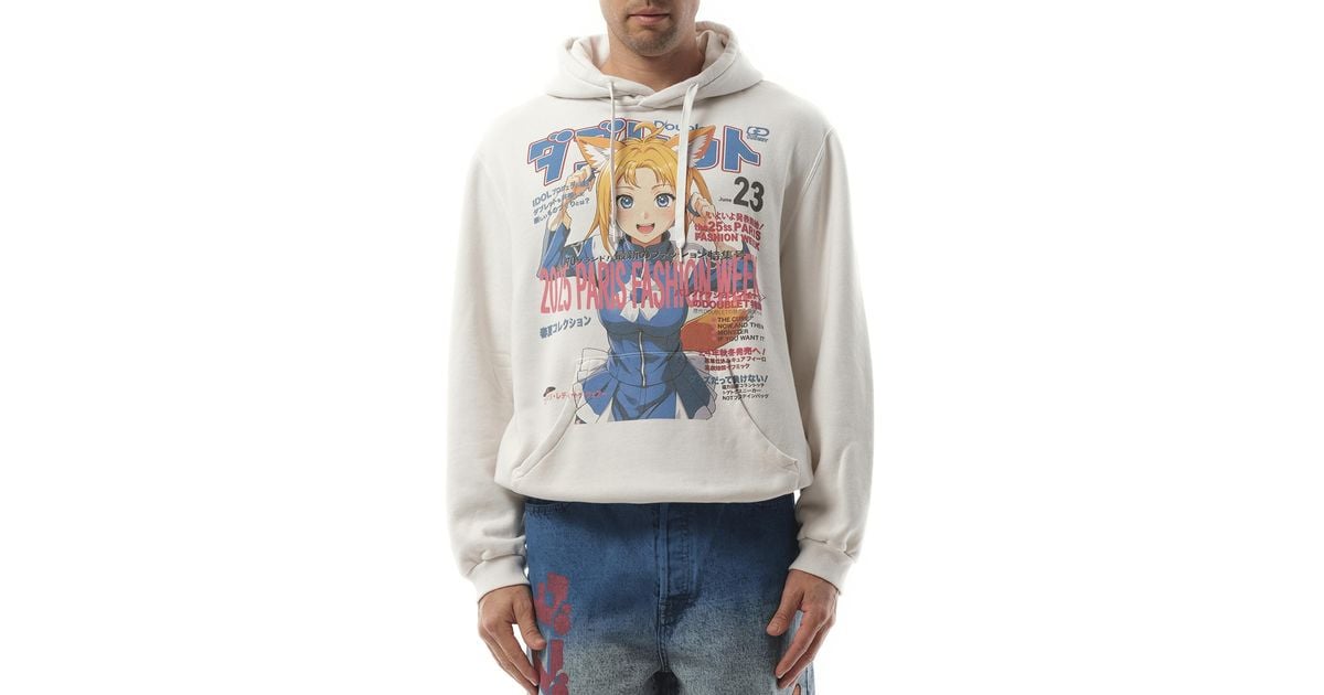 トップス doublet 25SS ANIME PRINT HOODIE doublet Off-White Anime Print Hoodie Doublet