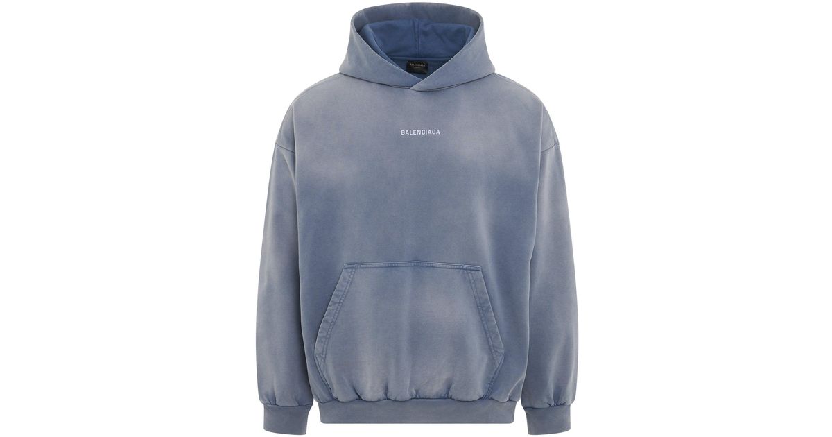 balenciaga back logo hoodie