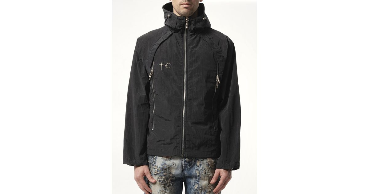 ThugClub ナイロンジャケット SCARRED WIND SOLDIER THUG CLUB Scarred Wind Soldier Jacket in Black for Men | Lyst