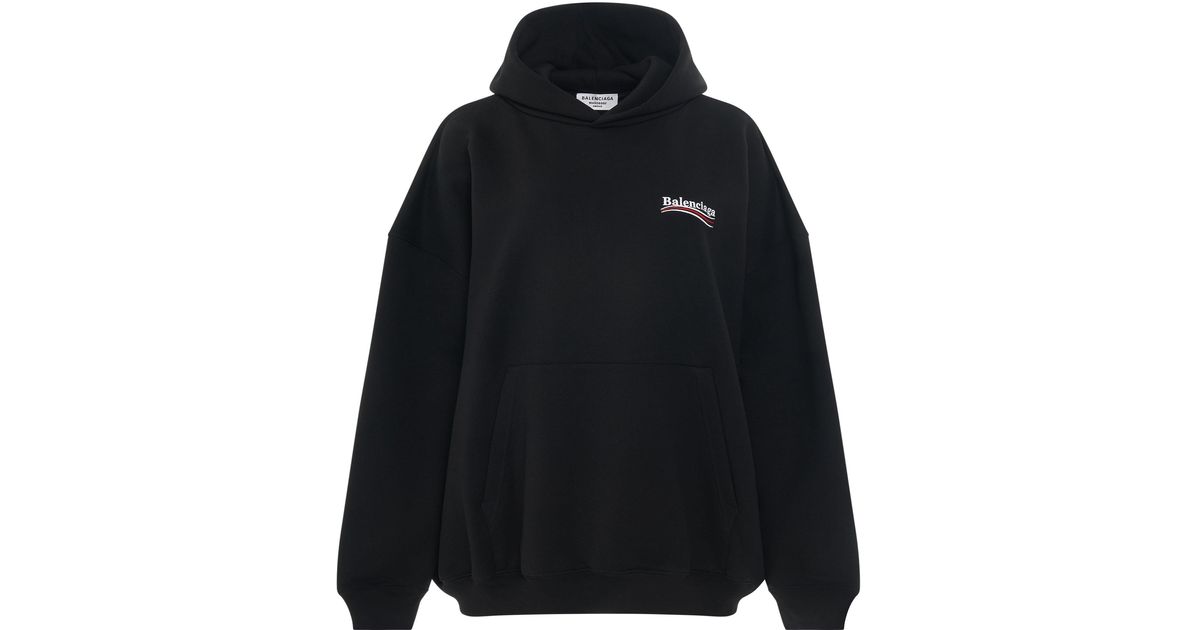 balenciaga black and white logo sweatshirt