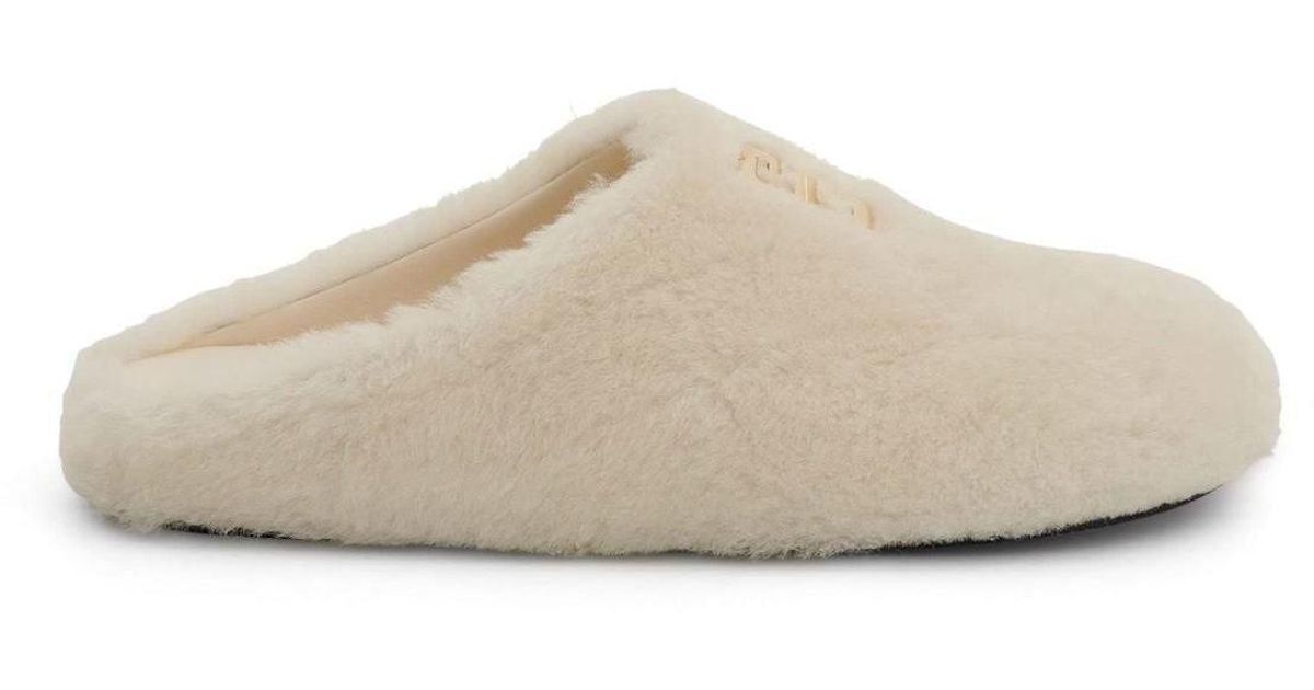 Givenchy 4G Logo Shearling Lamb Fur Flat Slides Sandals $595 Slide Sandals Givenchy 4g Sandals Givenchy Men main image 3