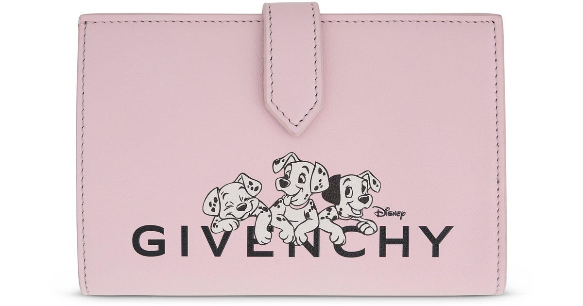 Givenchy Leather 101 Dalmatians Medium G Cut Wallet In Blossom Print in