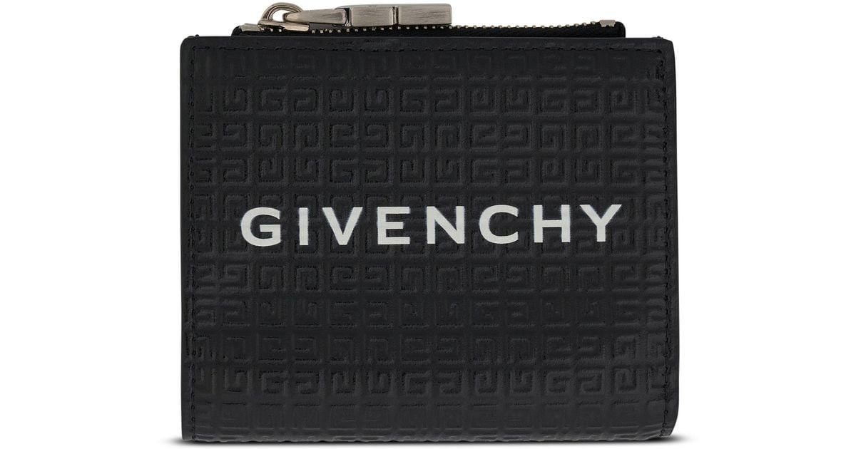 Givenchy Multi Compact Wallet In Micro 4g Leather in Black for Men | Lyst
