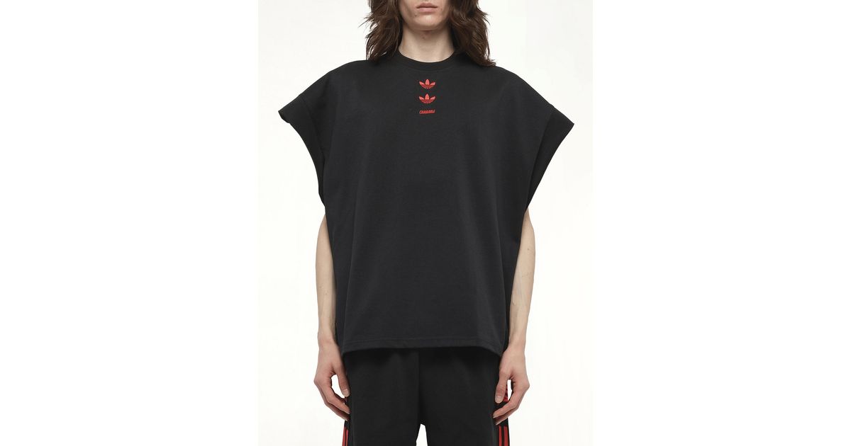 Willy Chavarria Adidas X Chavarria Jabbar Muscle T-Shirt in Black 