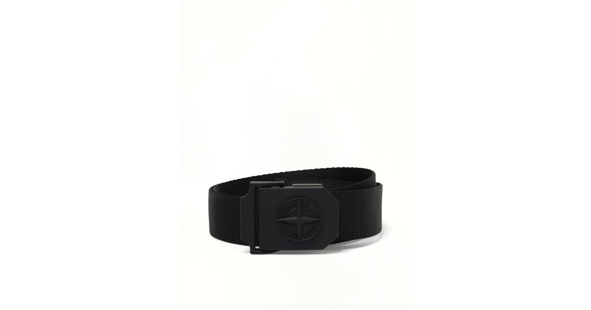 Stone Island 930000 Tape Belt in Black for Men | Lyst