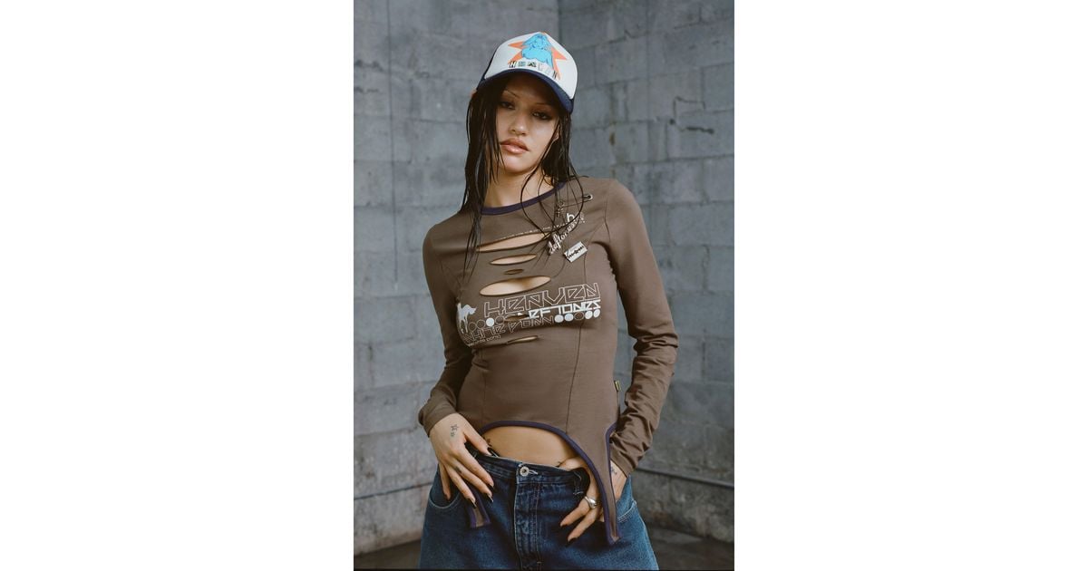 Marc Jacobs Deftones Garter Top in Gray | Lyst